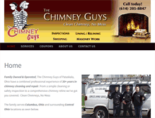 Tablet Screenshot of chimneyguys.biz